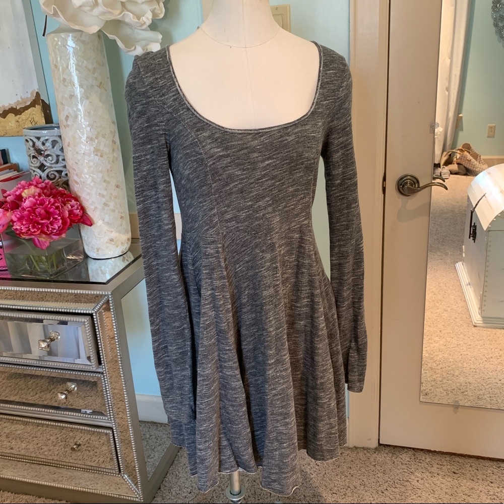 Free People Beach Grey Sweatshirt Dress, Sz XS